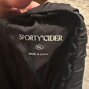 Sporty by Cider‎ Black Parachute Pants 3XL